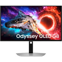 Samsung Odyssey OLED G8 G80SH 27" 4K Ultra HD gaming monitor Lichtgrijs, 1x DisplayPort, 2x HDMI, 1x USB-C, 2x USB-A, 240 Hz, 2x HDMI, DisplayPort, 2x USB-A, USB-C, 240 Hz