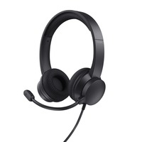 Trust Ayda USB-ENC PC Headset on-ear  Zwart