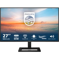 Philips 27E1N1600AE/00 27" monitor Zwart, 1x HDMI, 1x USB-C, Sound