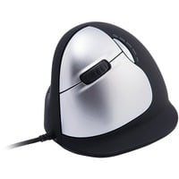 R-Go Tools HE Break ergonomische muis Zwart/zilver, 2400dpi, Links, Large (Handlengte boven de 185mm)