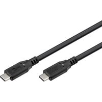 goobay USB4 Gen 2x2 kabel Zwart, 1,5 meter