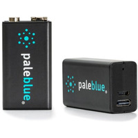 Paleblue 9V (USB-C) Oplaadbare batterij, 2 stuks Zwart