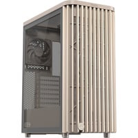 ASUS ProArt PA401 Wood Edition - Tempered Glass Panel midi tower behuizing Beige/houtkleur | 2x USB-A | 1x USB-C | Tempered Glass