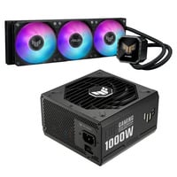 ASUS TUF Gaming LC III 360 ARGB LCD + TUF Gaming 1000W Gold set Waterkoeling, Voeding