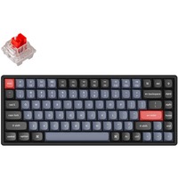 Keychron K2 Pro-J1, toetsenbord Zwart, US lay-out, Keychron K Pro Red, RGB leds, 75%, Double-shot PBT, hot swap, Bluetooth 5.1