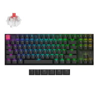 Keychron K8X-H1 RGB mechanisch toetsenbord Zwart, US lay-out (QWERTY), Keychron Super Red, 80% (TKL), RGB, Cherry Double-shot PBT Keycaps, Hot Swap, Bluetooth | USB-C