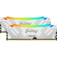 Kingston FURY Renegade RGB XMP 64 GB DDR5-6400 (2x 32 GB) werkgeheugen Wit, KF564C32RWAK2-64, XMP 3.0