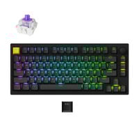 Lemokey P1 HE-M1 Wireless Magnetic Switch Custom Gaming Keyboard Zwart, US lay-out, Gateron Double-Rail Magnetic Nebula, 75%, RGB leds, Double-shot PBT, hot swap, 2.4 / Bluetooth / USB-C, Knob