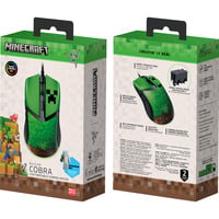 Razer Cobra - Minecraft Edition gaming muis Groen/zwart, 8500 DPI, Razer Chroma RGB