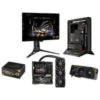 ASUS ROG 20TH Super bundel Upgrade kit Zwart/goud, Moederbord, voeding, grafische kaart, pc behuizing, gaming monitor