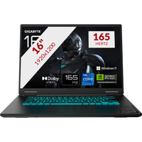 GIGABYTE GAMING A16 CVHI3EE864SH 16" gaming laptop Zwart | Core i7-13620H | RTX 5060 | 32 GB | 1 TB SSD