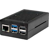 Joy-IT Aluminium behuizing met fan voor Raspberry Pi 5 Zwart