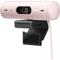Logitech Brio 500 Full HD Webcam Roze/zwart, 1080p/30fps, 720p/60fps