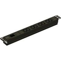APC Easy Basic Rack PDU, 16A, 230V, (8)C13 Zwart, 8x C13, 1U, EPDU1016B