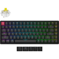 Keychron K2 QMK-J4, toetsenbord Zwart, US lay-out, Keychron Super Banana, RGB leds, 75%, Cherry double-shot PBT, hot swap, Bluetooth 5.2 | USB-C