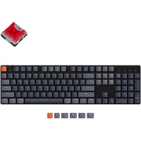 Keychron K5SE-E1, toetsenbord Zwart/grijs, US lay-out, Keychron Low Profile Optical Red, RGB leds, ABS, Bluetooth 5.1, hot swap