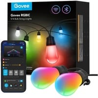 Govee RGBIC Smart Outdoor String Lights verlichting 15 meter, 2,4GHz wifi, Bluetooth