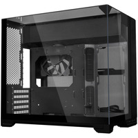 Lian Li O11 Vision-M  mini tower behuizing Zwart | 2x USB-A | 1x USB-C | Tempered Glass