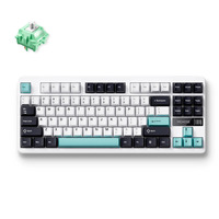 MCHOSE G87 Wireless Gasket Mount Custom Mechanical Keyboard, gaming toetsenbord Wit/blauw, US lay-out, KTT Cabbage Tofu V2, 80% TKL, RGB, PBT Keycaps, Hot-Swap, 2.4GHz | Bluetooth | USB-C