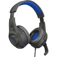 Trust GXT 307B Ravu  for PS4/ PS5 over-ear gaming headset Zwart/blauw