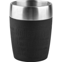 Emsa TRAVEL CUP Thermosbeker  Zwart/roestvrij staal, 0,2 Liter