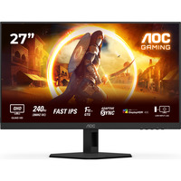 AOC Q27G4ZR 27" gaming monitor Zwart/rood, 240Hz (260Hz Overclocked), HDMI, DisplayPort, Audio