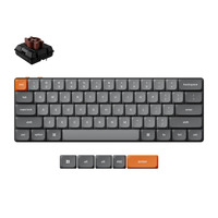 Keychron K9 Max-H3, toetsenbord Zwart, US lay-out, Keychron Milk POM Brown, 60%, RGB leds, Double-shot PBT, hot swap, USB-C | 2.4 GHz | Bluetooth 5.1