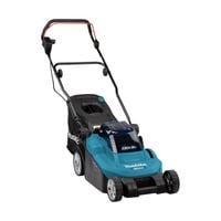 Makita LXT 2x18 V accu Grasmaaier 38 cm Blauw/zwart, 2x 4 Ah accu en duo snellader inbegrepen