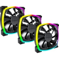 Montech AX120 fan PWM 3-pack RGB case fans Zwart, 3 stuks, 120 x 120 x 25 mm