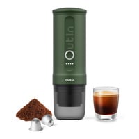 OutIn Nano Portable Espresso Machine - Forest Green espressomachine Groen, 80 ml, USB-C
