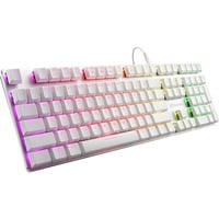 Sharkoon PureWriter RGB, gaming toetsenbord Wit, US lay-out, Kailh Choc Low Profile Blue, RGB leds