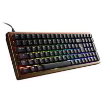 Sharkoon SKILLER SGK50 S2 Wood PBT, gaming toetsenbord Houtkleur/zwart, US lay-out, Gateron G Pro 3.0 Yellow, RGB leds