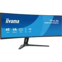 iiyama ProLite XCB4594DQSU-B1 44.5" Curved UltraWide monitor Zwart (mat), HDMI, DisplayPort, USB, Audio