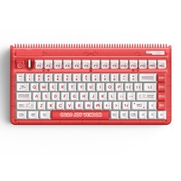 Iqunix OG80 Joy Vendor Wireless Mechanical Keyboard Rood, US lay-out (QWERTY), IQUNIX Moonstone, 80% (TKL), RGB leds, Hot-swappable, PBT, 2.4GHz | Bluetooth 5.1 | USB-C