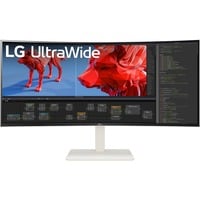 LG UltraWide 38WR85QC-W 37.5" Curved monitor Wit, 2x HDMI, 1x DisplayPort, USB-A, USB-C, 144Hz, RJ45