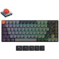 Keychron K3 QMK-B1, toetsenbord Zwart, US lay-out, Keychron Mechanical Red, 75%, RGB leds, ABS Keycap, USB-C | Bluetooth 5.2