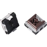 Keychron Low Profile Optical Brown Switch-Set, 87 stuks keyboard switches bruin/transparant