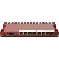 MikroTik L009UIGS-RM router Donkerrood, Qualcomm IPQ-5018 CPU, PoE, SFP