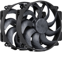 Noctua NF-A14x25r G2 PWM Sx2-PP chromax.black case fans Zwart, 2 stuks, 140 x 140 x 25 mm