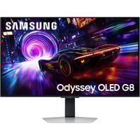 Samsung Odyssey OLED G8 G81SF 32" 4K UHD gaming monitor Zilver, 2x HDMI, DisplayPort, 2x USB-A, USB-B, 240 Hz