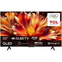 TCL 50QLED780L 4K Ultra HD Smart TV 50" Ultra HD QLED Zwart, 3x HDMI, USB-A, LAN, WiFi, BlueTooth