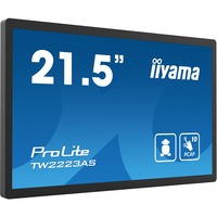 iiyama ProLite TW2223AS-B1 22" Public Display Zwart (mat), Touch, HDMi, USB, Audio, WiFi, Android