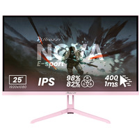Arozzi Nova E-sport 25" 24.5" monitor Roze, 2x DisplayPort, 2x HDMI, 400 Hz