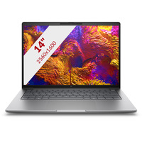 HP ZBook 8 G1as (B72VHET) 14" Copilot+ laptop Zilver | Ryzen AI 9 HX PRO 375 | Radeon 890M | 32 GB | 1 TB SSD