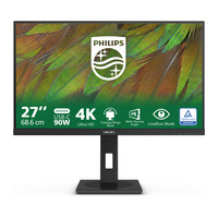 Philips 27B1U3900 27" 4K UHD monitor Zwart, HDMI, DisplayPort, USB-C, Audio, LAN