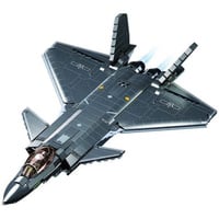 Sluban ModelBricks - J20SS Stealth Aircraft Metal Coating Version Constructiespeelgoed Schaal 1:44