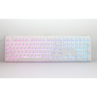 Ducky One 3 Classic Pure White, toetsenbord Wit, US lay-out, Cherry MX Speed Silver, RGB led, Double-shot PBT, Hot-swappable, QUACK Mechanics