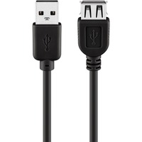 goobay USB2++ verlengkabel Zwart, 5 meter