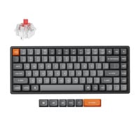 Keychron K2 Max-J1 RGB mechanisch toetsenbord Zwart, US lay-out (QWERTY), Keychron Super Red, 75%, RGB leds, OSA Double-shot PBT, hot swap, 2.4GHz | Bluetooth 5.1 | USB-C