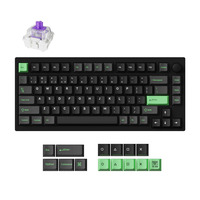 Lemokey P1 HE-M1Z Wireless Magnetic Switch Custom Gaming Keyboard Zwart, US lay-out, Gateron Double-Rail Magnetic Nebula, 75%, RGB leds, Double-shot PBT, hot swap, 2.4 / Bluetooth / USB-C, Knob